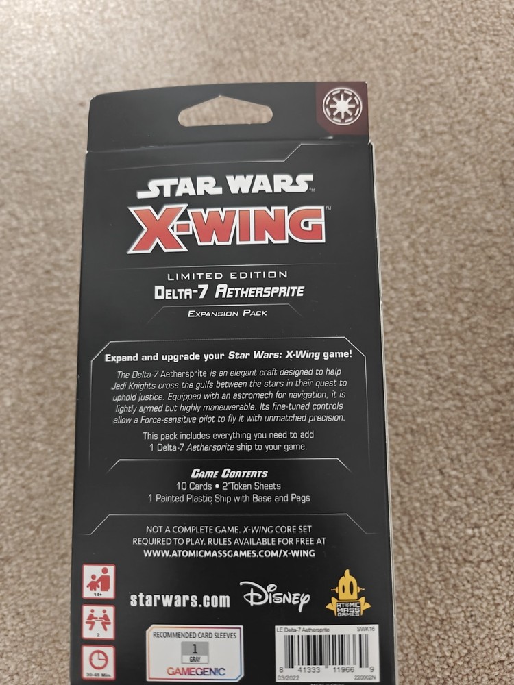 Star Wars X-Wing 2nd Ed Delta-7 Aethersprite Celebration Convention 2022