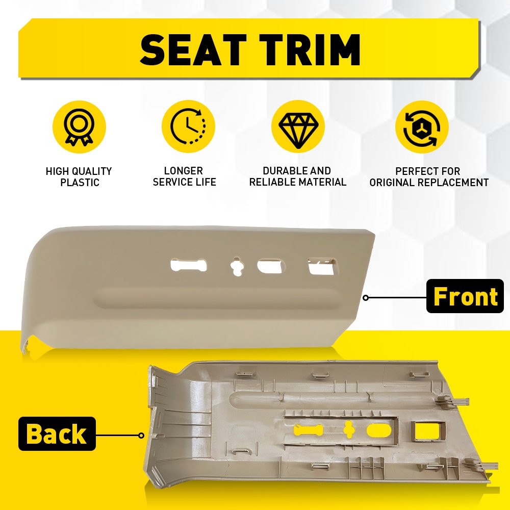 Driver Side Switch Seat Housing Panel Bezel Beige For 2015-2017 Ford Expedition