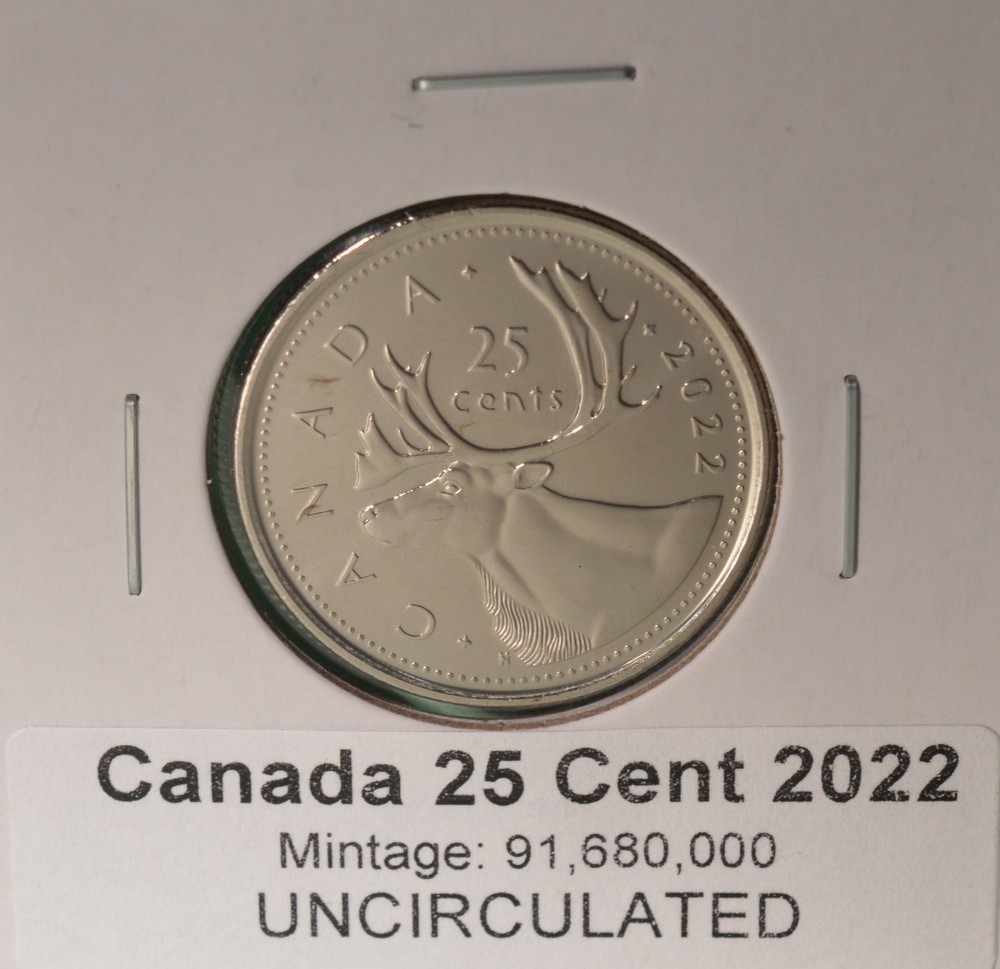 2022 Canada 25 Cents - Uncirculated