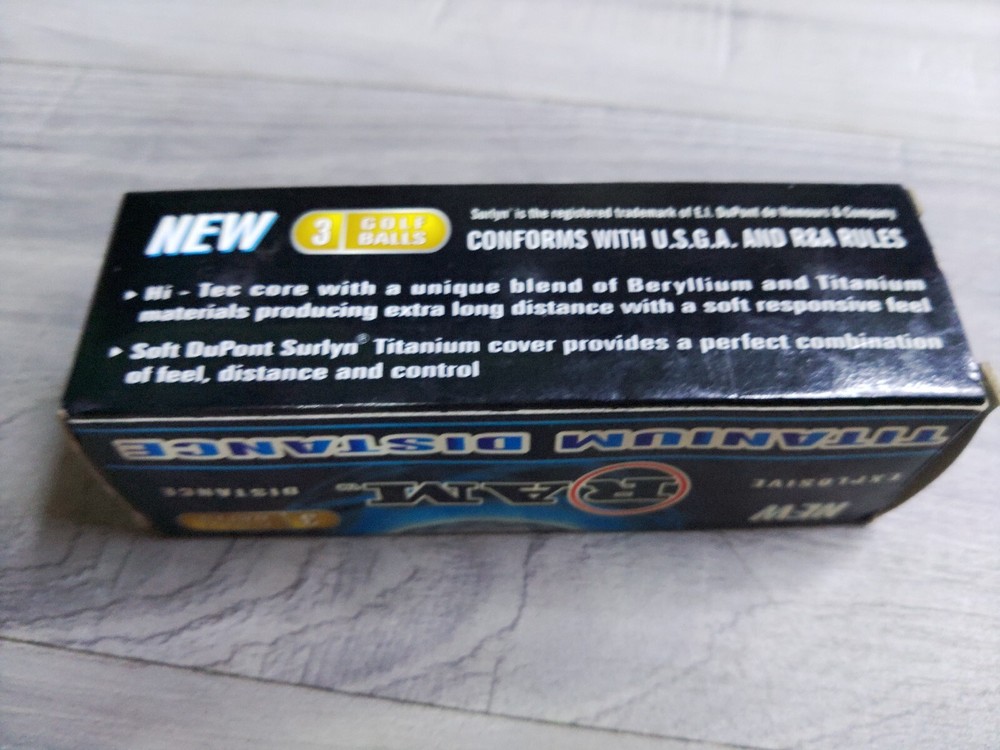 New, sealed, 3 pack Ram Golf Balls Titanium Explosive Distance