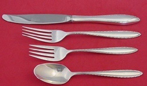 Michele by Wallace Sterling Silver Regular Size Place Setting(s) 4pc