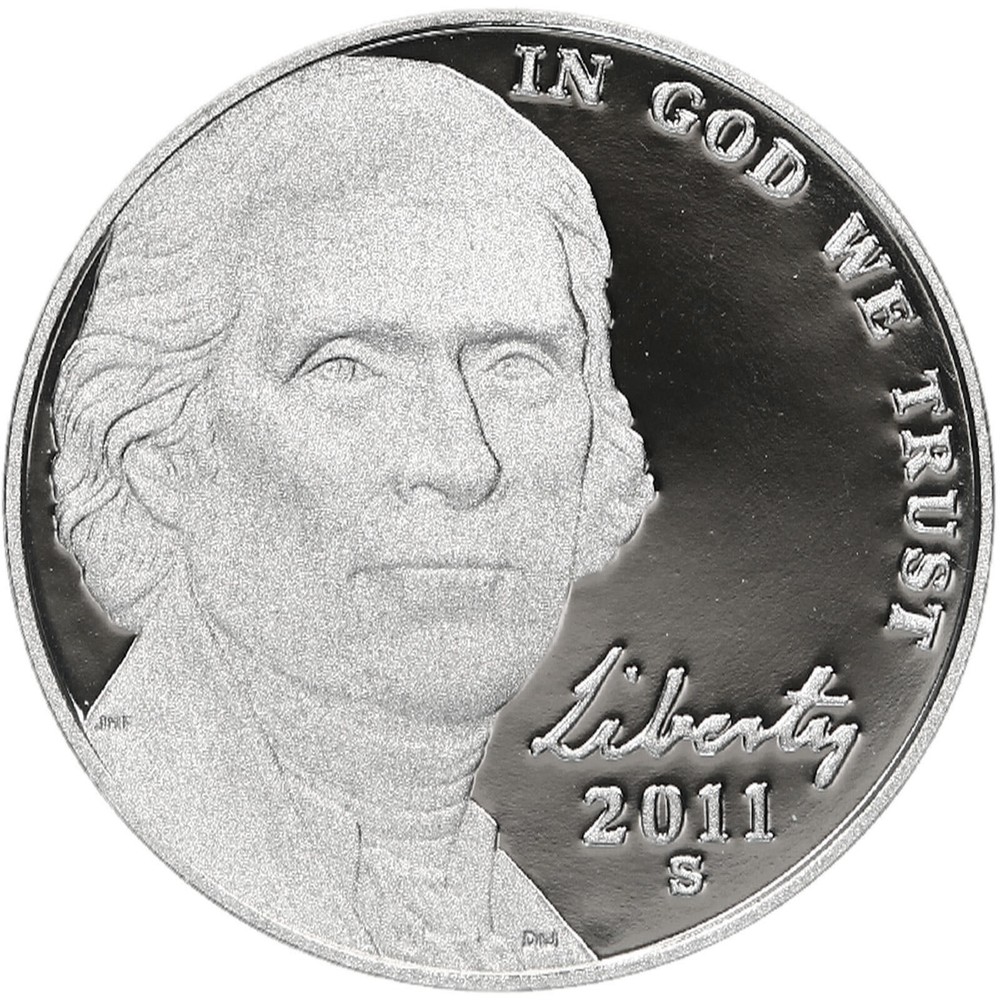 2011 S Jefferson Nickel Gem DCam Proof