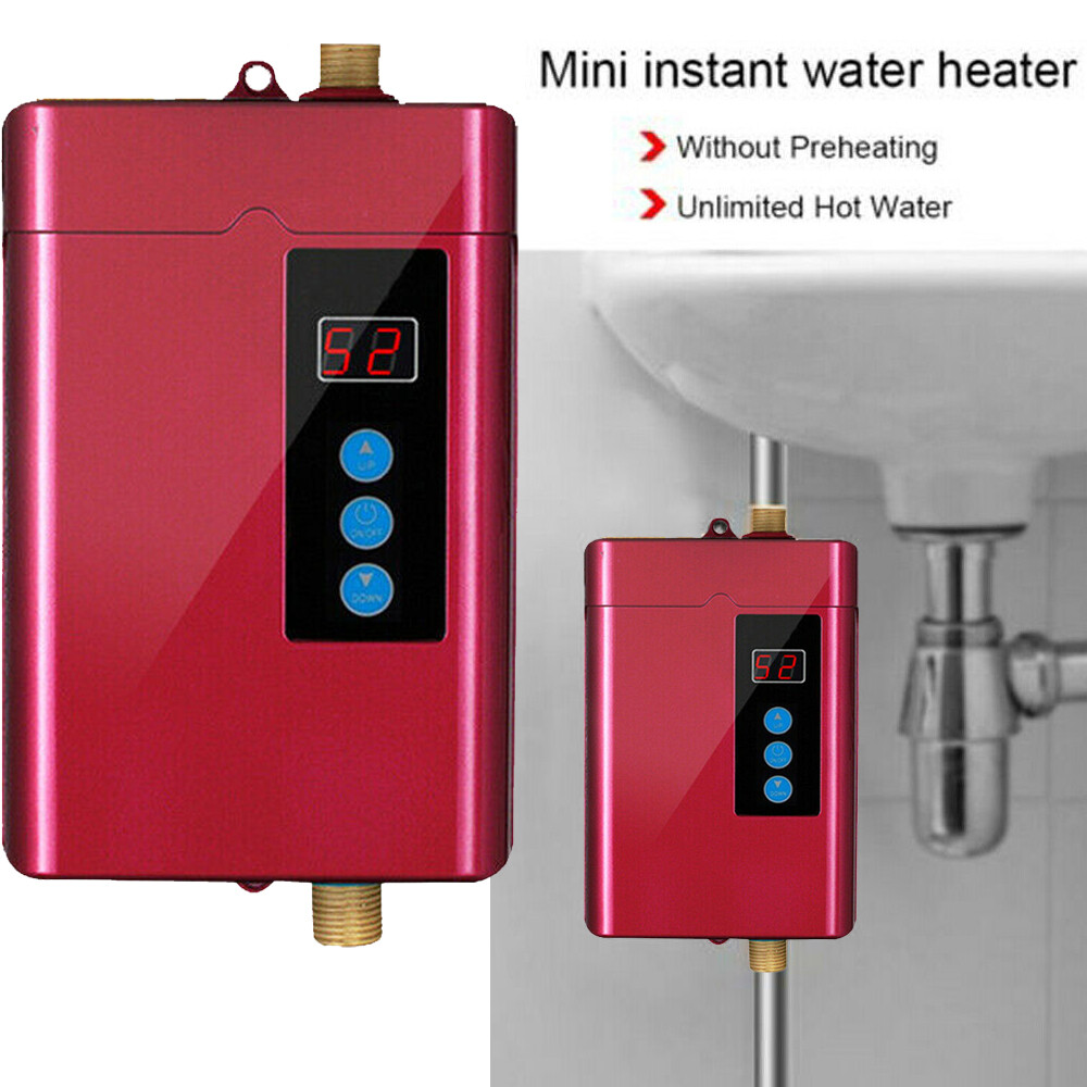 Electric Instant Water Heater-110V 3KW for Kitchen/Bathroom Use 28-55°C Mini