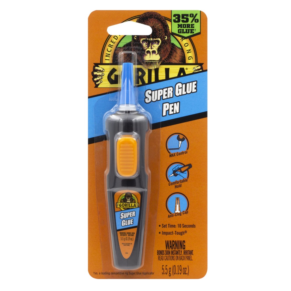 GORILLA SUPER GLUE PEN 5.5 GRAM - NEW!