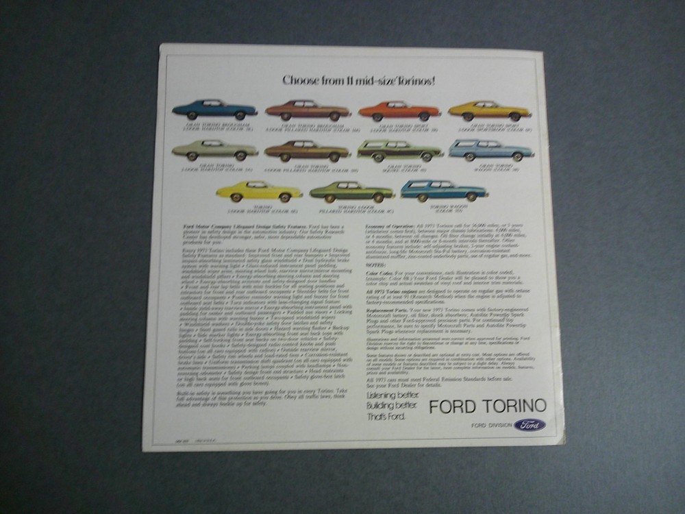 1973 Ford Torino Sales Catalog