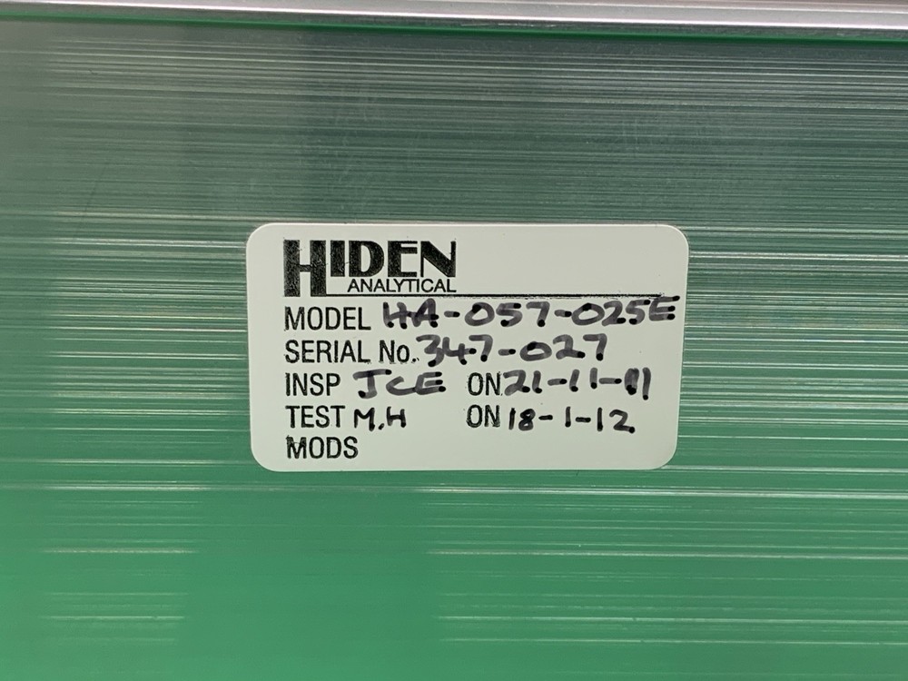 Hiden Analytical HA-057-025E Power Supply & Trip Unit Module