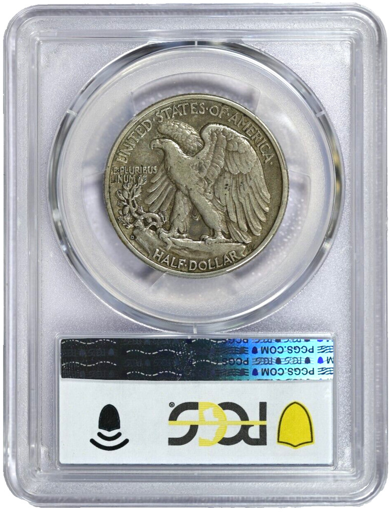 1938-D PCGS XF40 Walking Liberty Silver Half Dollar