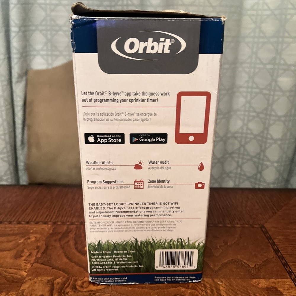 Orbit Easy-Set Logic Sprinkler Timer 57894 4-Station, 3 Programs & 12 Start Time