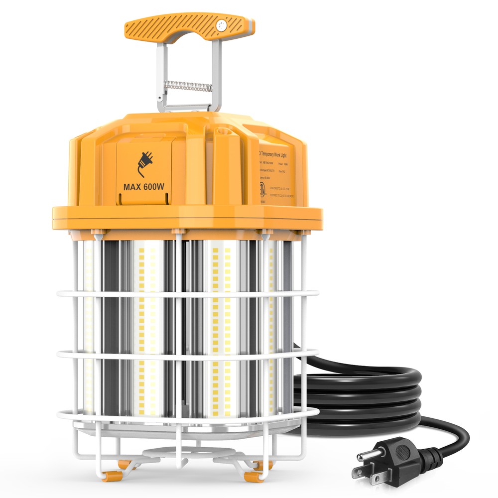 Industrial 100W LED Temporary Work Light Linkable Construction Worksite Lights