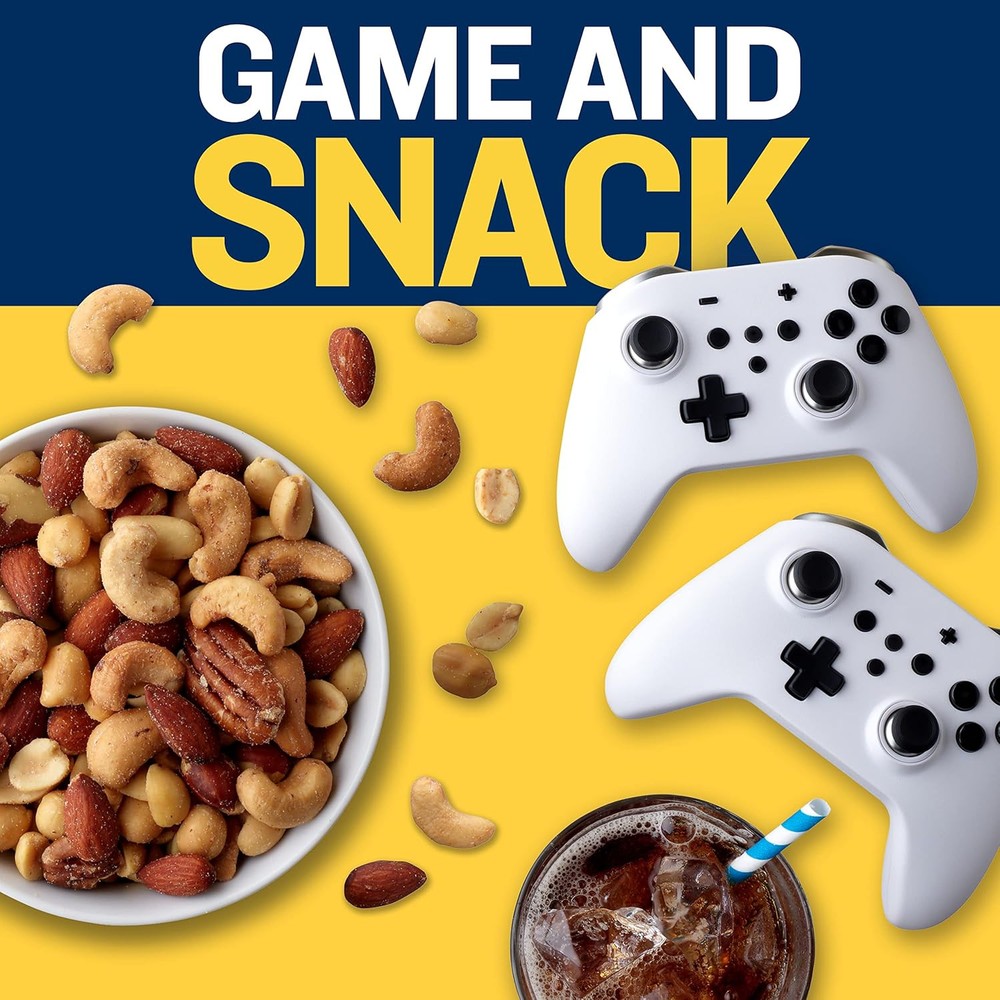 PLANTERS Salted Mixed Nuts, Party Snacks, Plant-Based Protein 10.3oz (2 Pack)