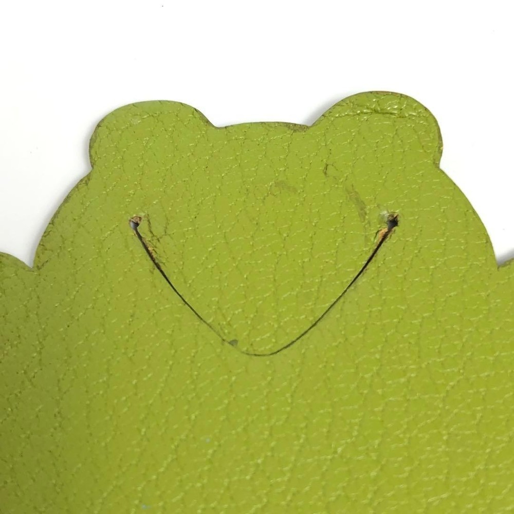 Hermes Picabook FROG bookmark leather Light Green