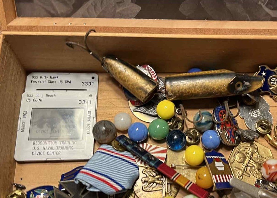Military and Vintage Cigar Junk Box