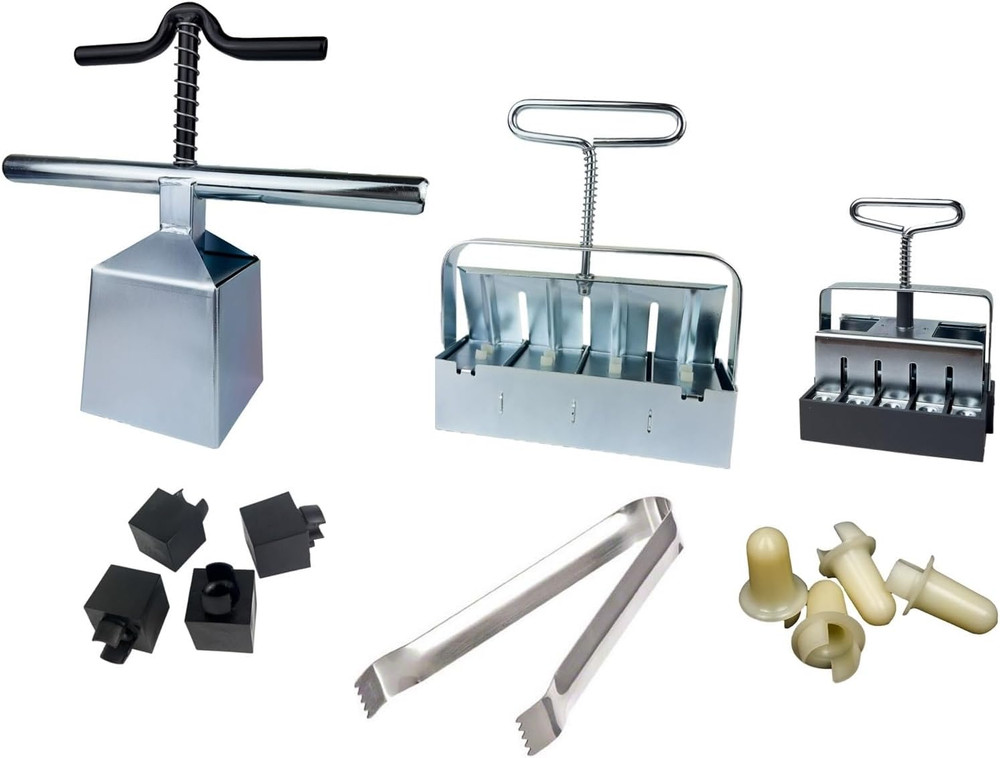 Authentic Soil Block Maker - 6-Pc. Master Grower Nesting System Includes Maxi, M