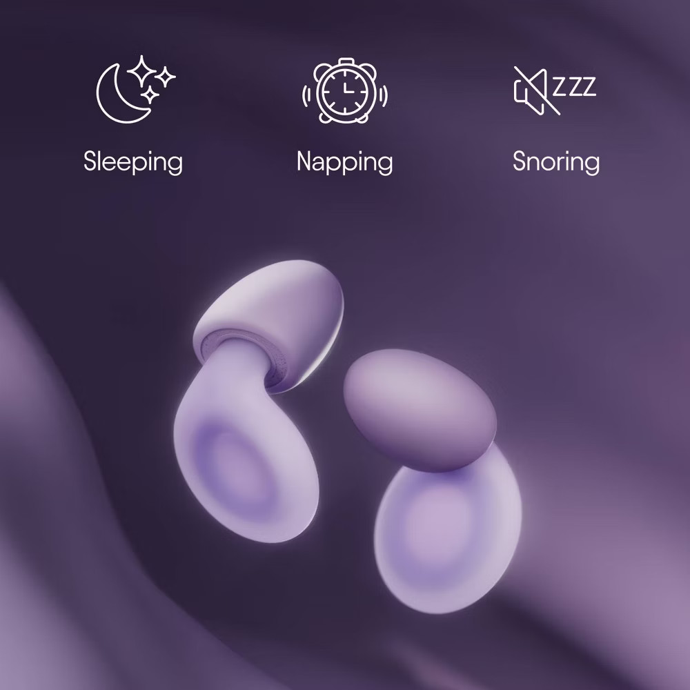 Loop Dream Earplugs for Deep Sleep, Napping and Snoring - Lilac