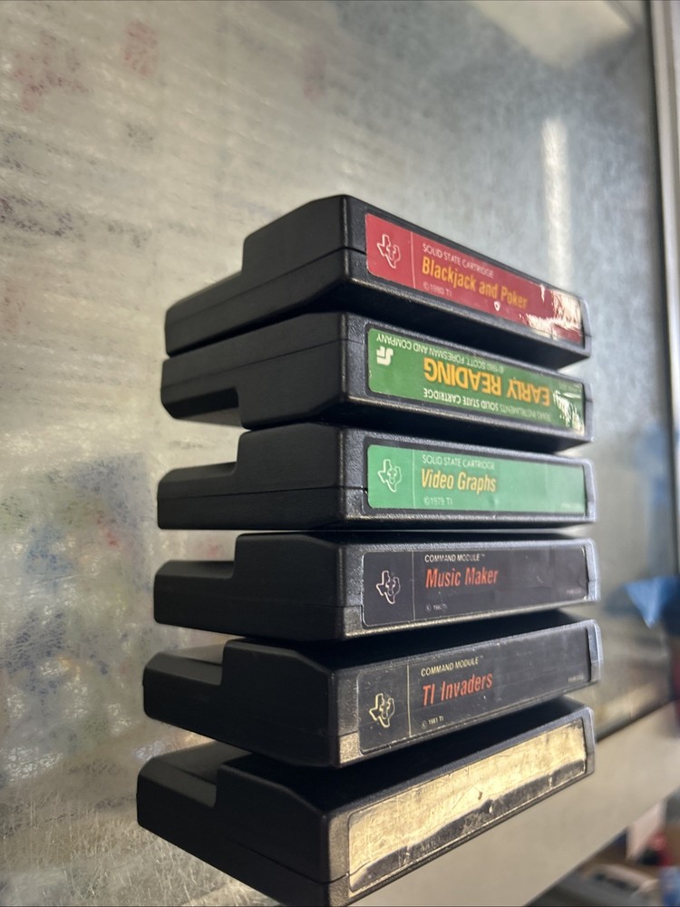 TEXAS INSTRUMENTS TI-99/4A 12 Video Games Bundle Lot