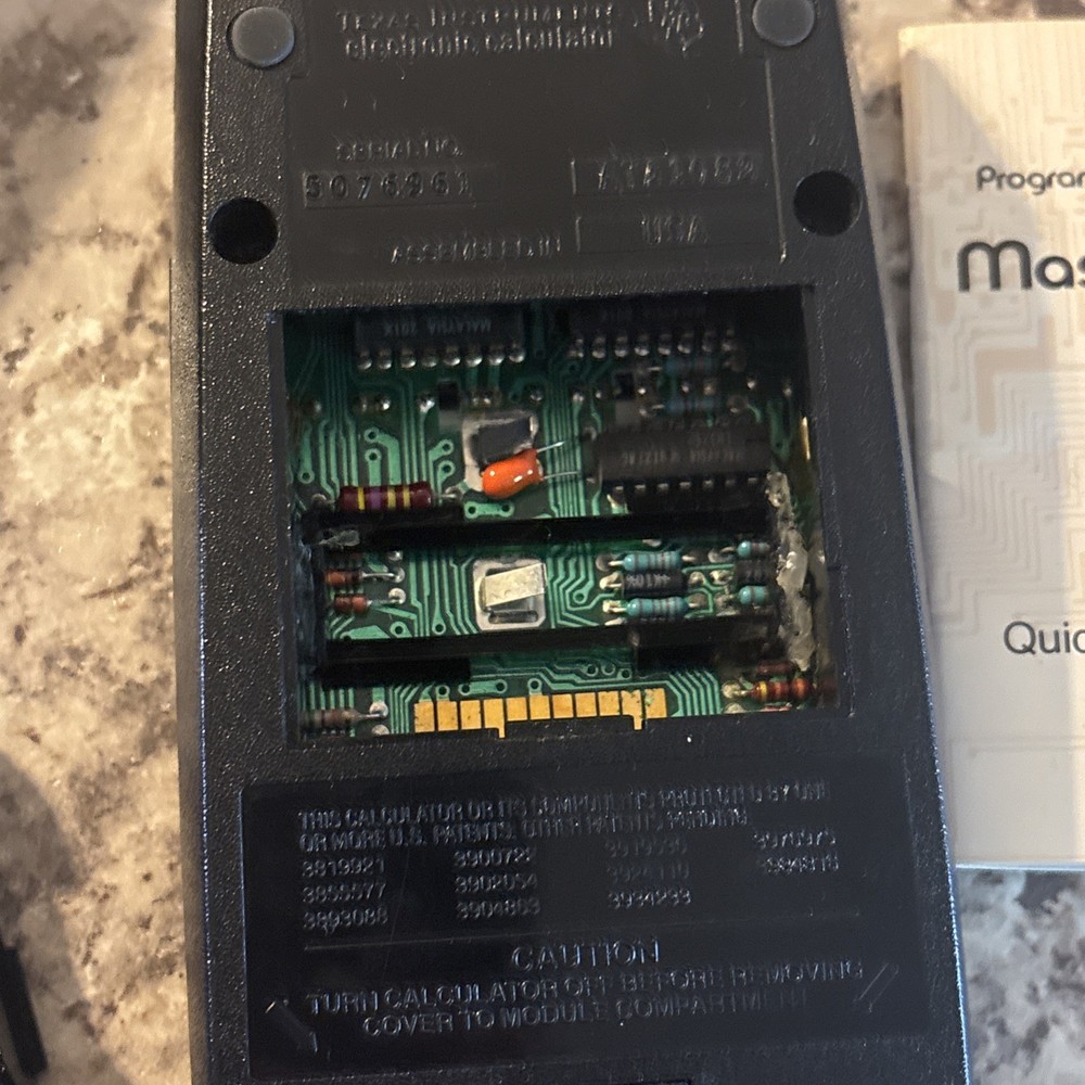 Texas Instruments TI Programmable 59 Calculator W/Master Module No Battery Pack