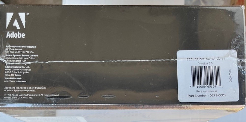 Adobe FrameMaker + SGML version 5.0 For Windows Brand New!