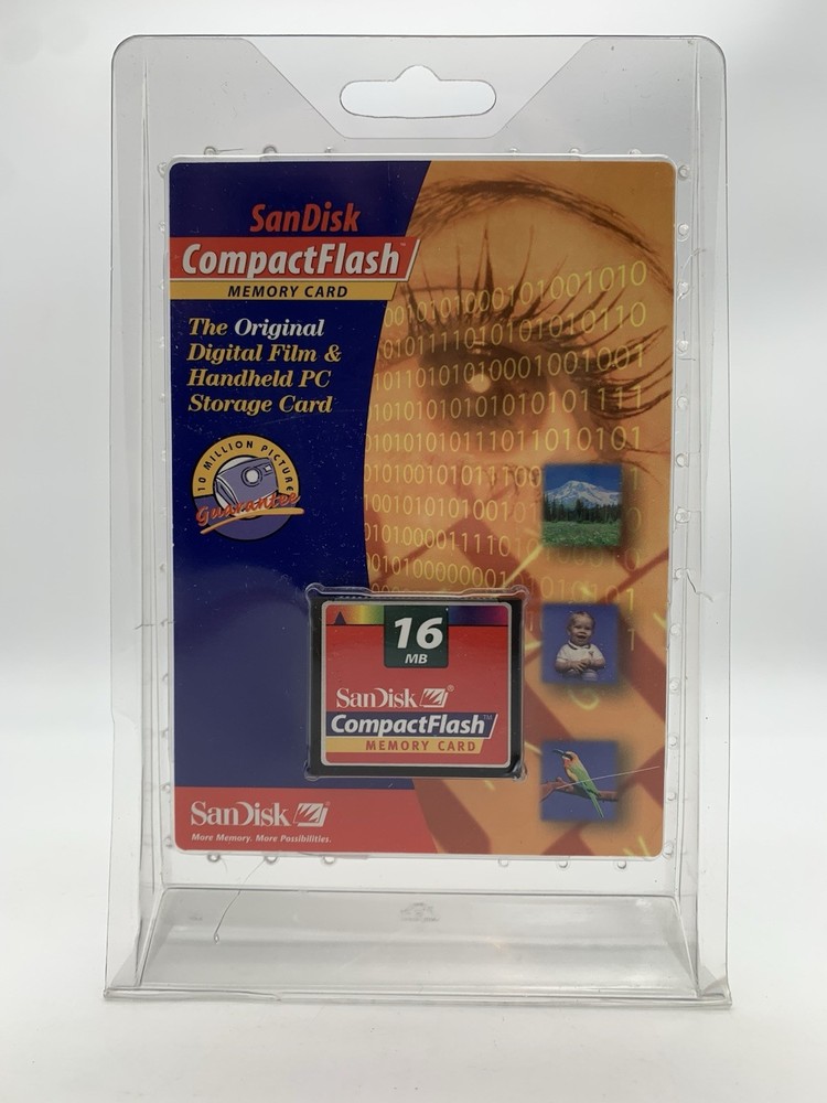 16MB SanDisk Compact Flash Memory Card SDCFB original package