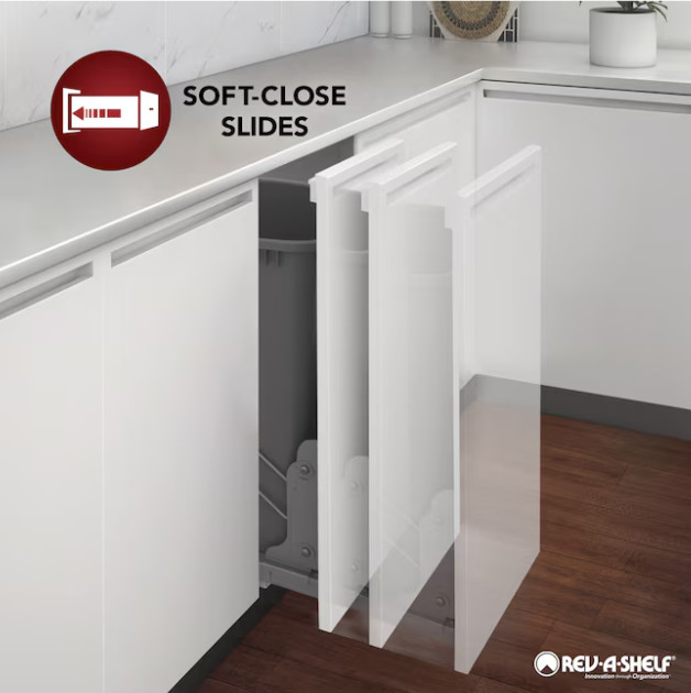 Chrome Soft Close Pull-out Pull-out trash can