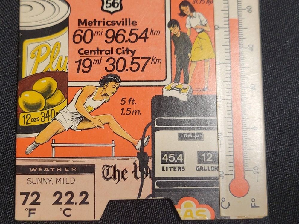 Stanley Metrics Made Easy Slide Pull Out Conversion Chart grams pounds km degree