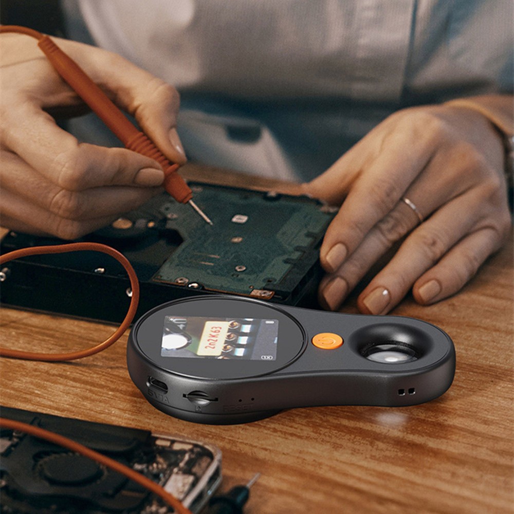 1Pc Black Handheld Digital Microscope 2 MP Portable Microscope Camera 500X