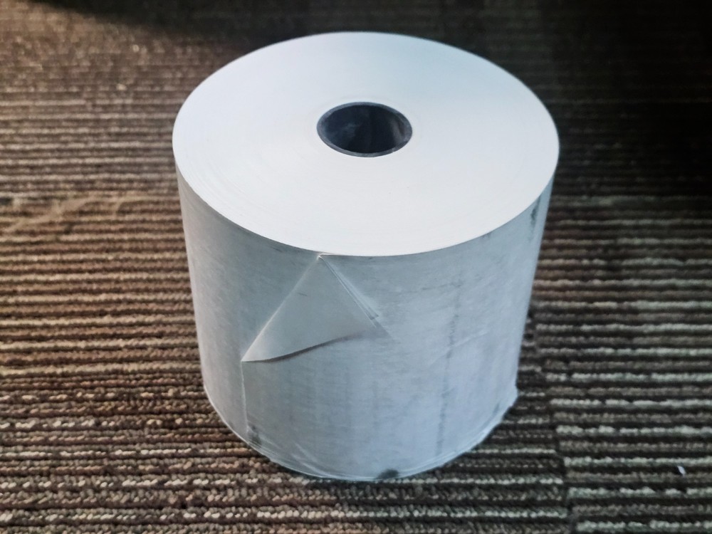 (QTY 12) Zebra Heavyweight Printer Rolls Thermal 1" Solid Wall Core 4" x 422'