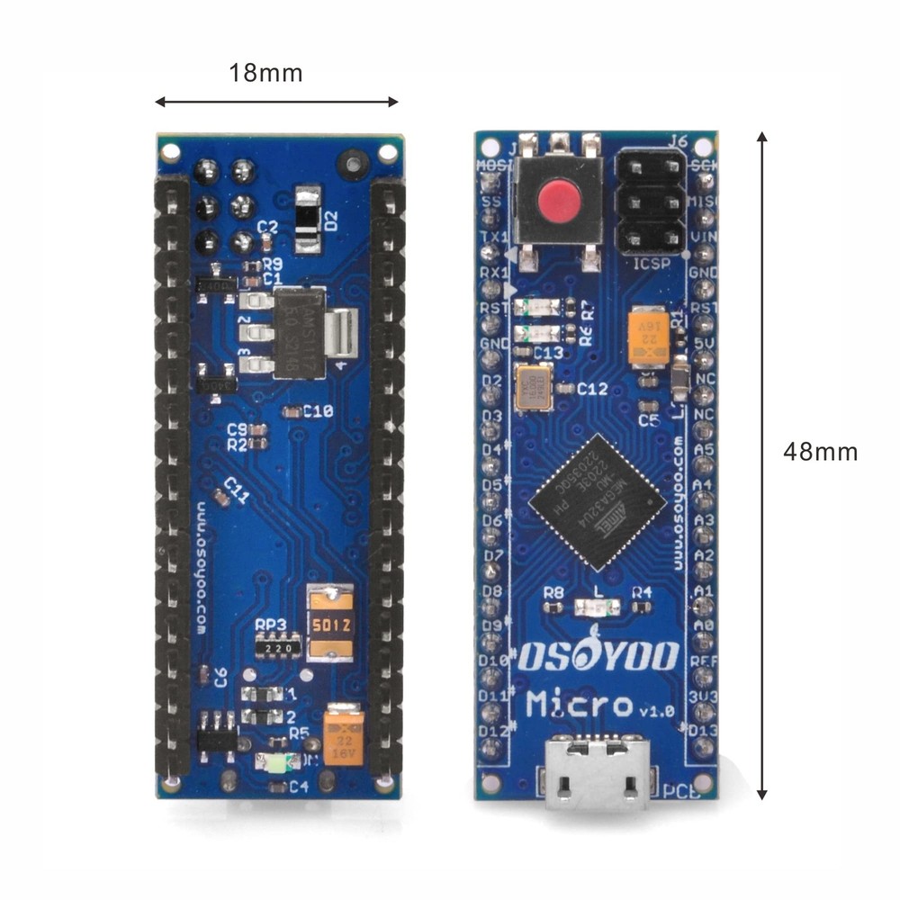 Gowoops Micro Board Leonardo Mini Controller 5V 16 MHz ATmega32u4 Module