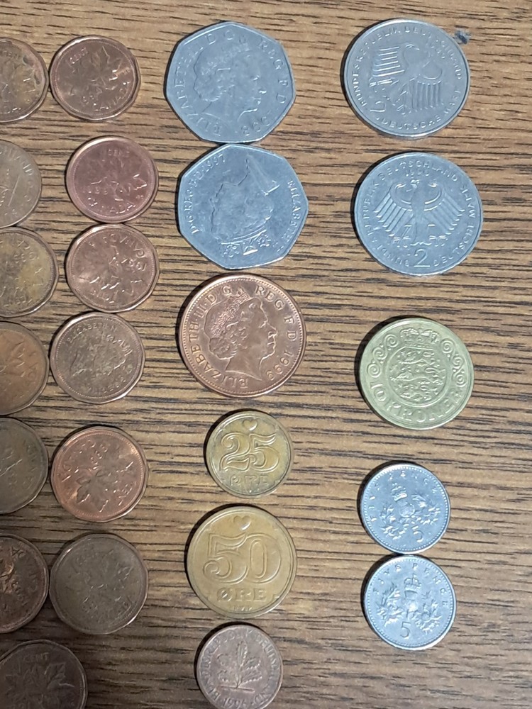 Various Foreign Coins 65-Total (b)
