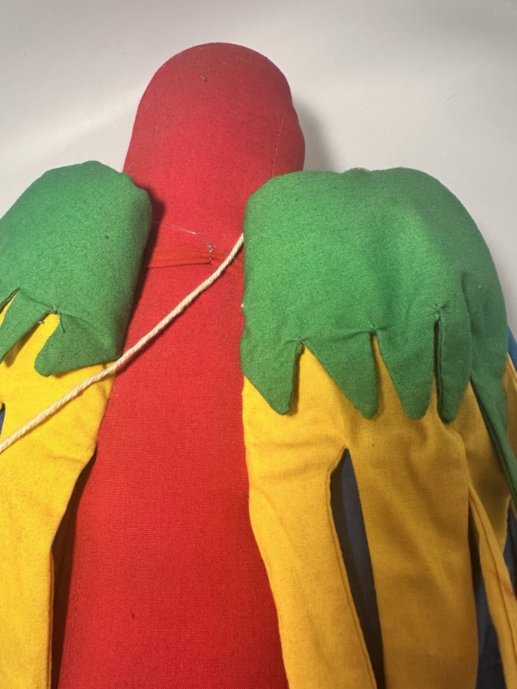 #58D Vintage Parrot Plush Toy