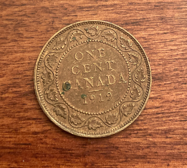 1919 Canada George V One Cent Coin!