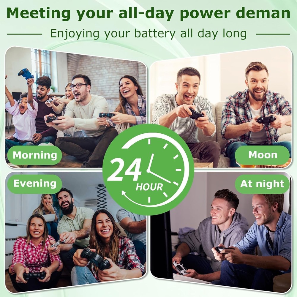 PS3 Wireless Controller Battery Pack: 2 Rechargeable 1800mAh Batteries & Tools