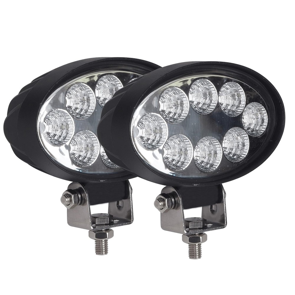 Oval Led Flood Light 12v/24v, 2PACK 5.5In 24W Led Light Bar Cab Rear Led Work...