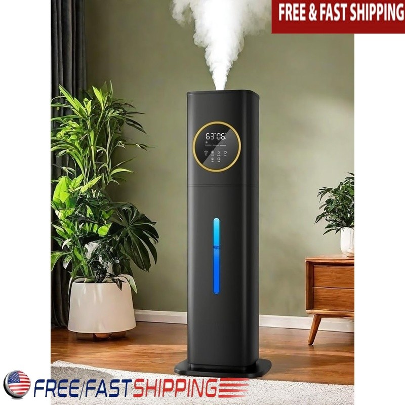 Ultrasonic Humidifier 8L Adjustable Humidity Aroma Diffuser Quiet Timer New