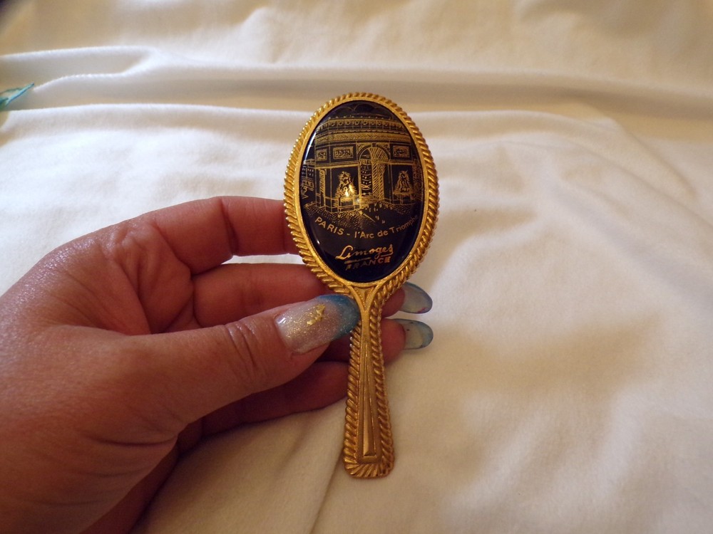 VTG Limoges Hand Held Mirror