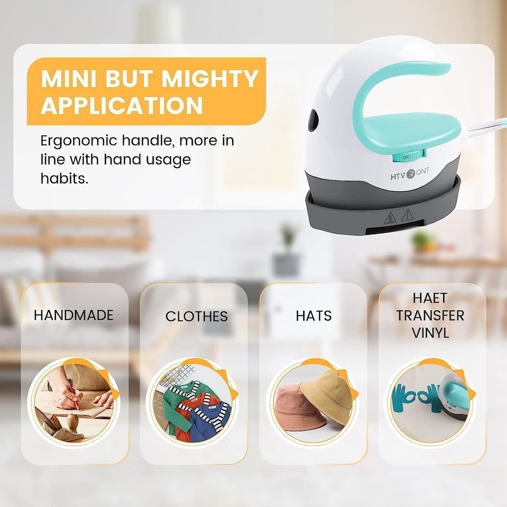 User-Friendly Mini Heat Press with 3 Temperature Settings for Easy Transfers