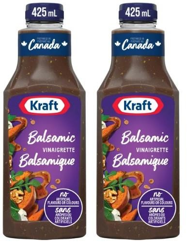 Kraft Balsamic Salad Dressing, 425ml (2 Pack)