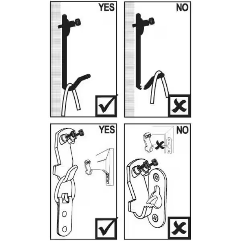 4-Piece 20 Lbs. Gallery Picture Hooks (2-Pack)