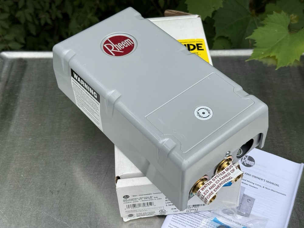Rheem RTEH3512 3.5kW @ 120V Tankless Electric Water Heater - Unused - Open Box