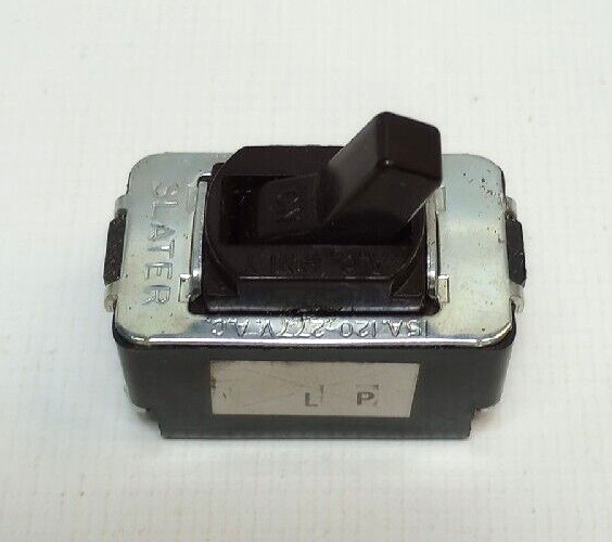 Brown single pole Slater, Quiet Switch, ACD1