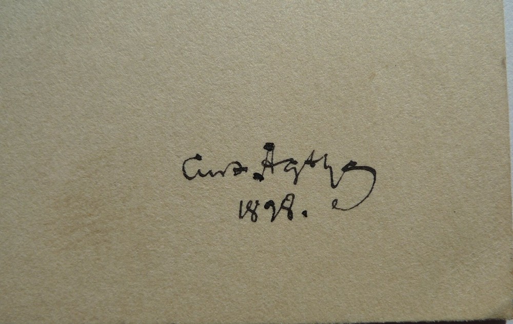 Drawing Curt Agthe Berlin 1898 "Doric column"