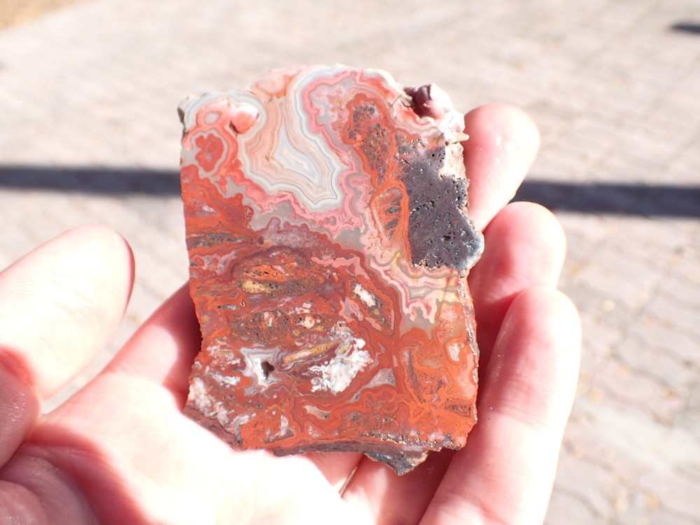 lace agate slab 49.9g