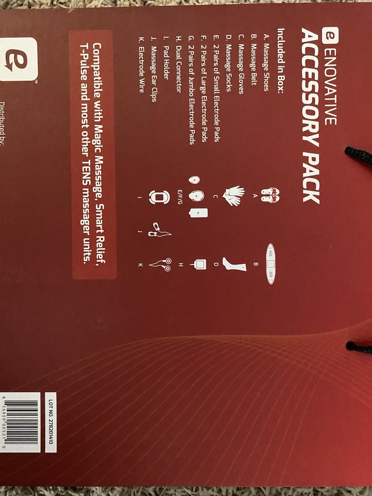 Enovative Accessory Pack Comparable with Most TENS Units