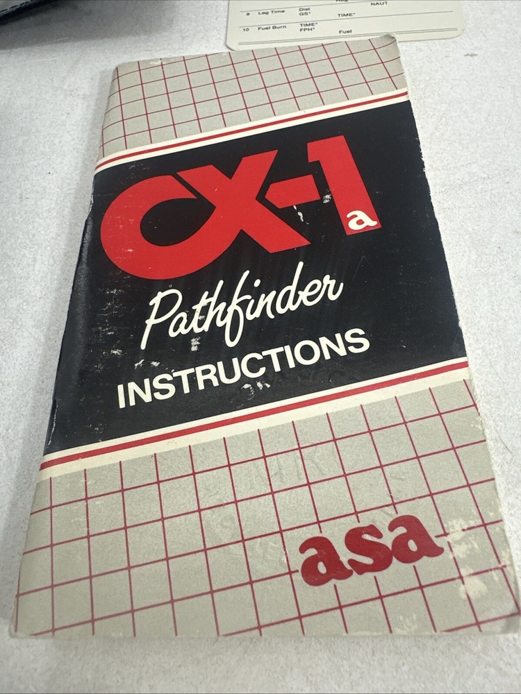 ASA CX-1 Pathfinder Flight Computer Aviation Navigation Calculator Untested