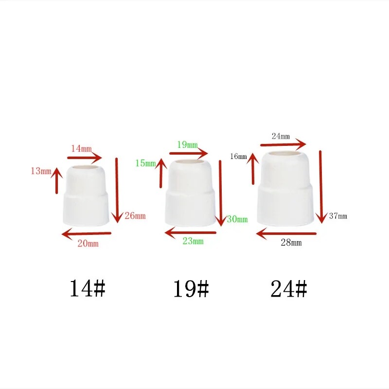 Versatile Lab Stoppers: Reverse Cap Sealing Plugs (Sizes 14#, 19#, 24#)
