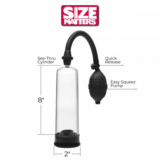 Size Matters Beginner Penis Vacuum Pump Enlarger Enhancer Erection Enhancement E
