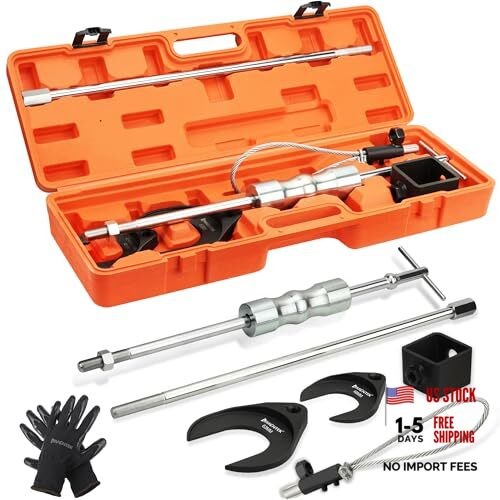 Inner CV Axle Puller Tool with Slide Hammer, 63mm and 48mm CV Joint Fork