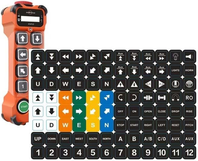 Ergonomic Wireless Crane Remote - , 100m Range, Easy Pairing & Reprogramming