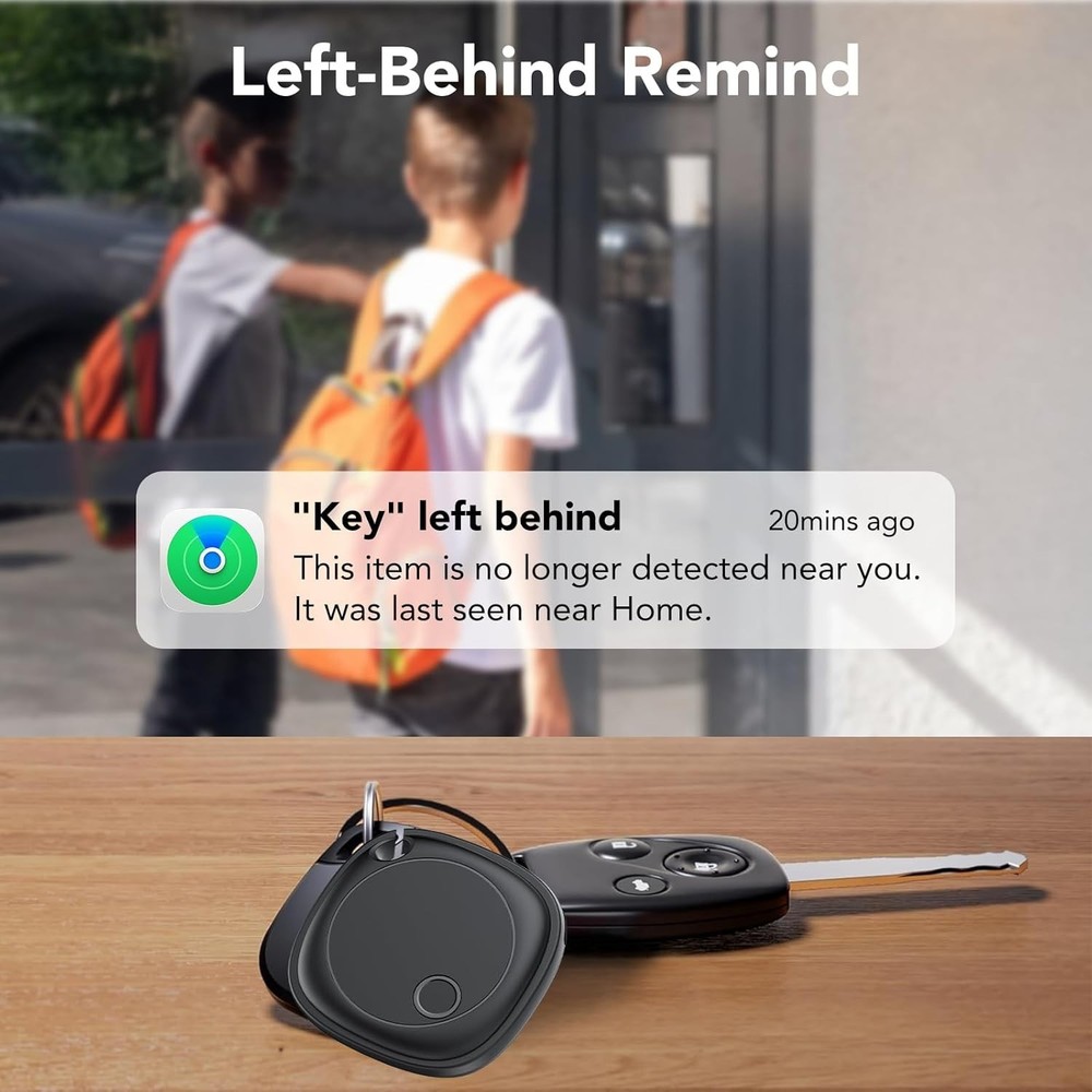 4 Pack - Air Tracker Tags, Bluetooth Tracker Works with Apple Find My APP (iOS)