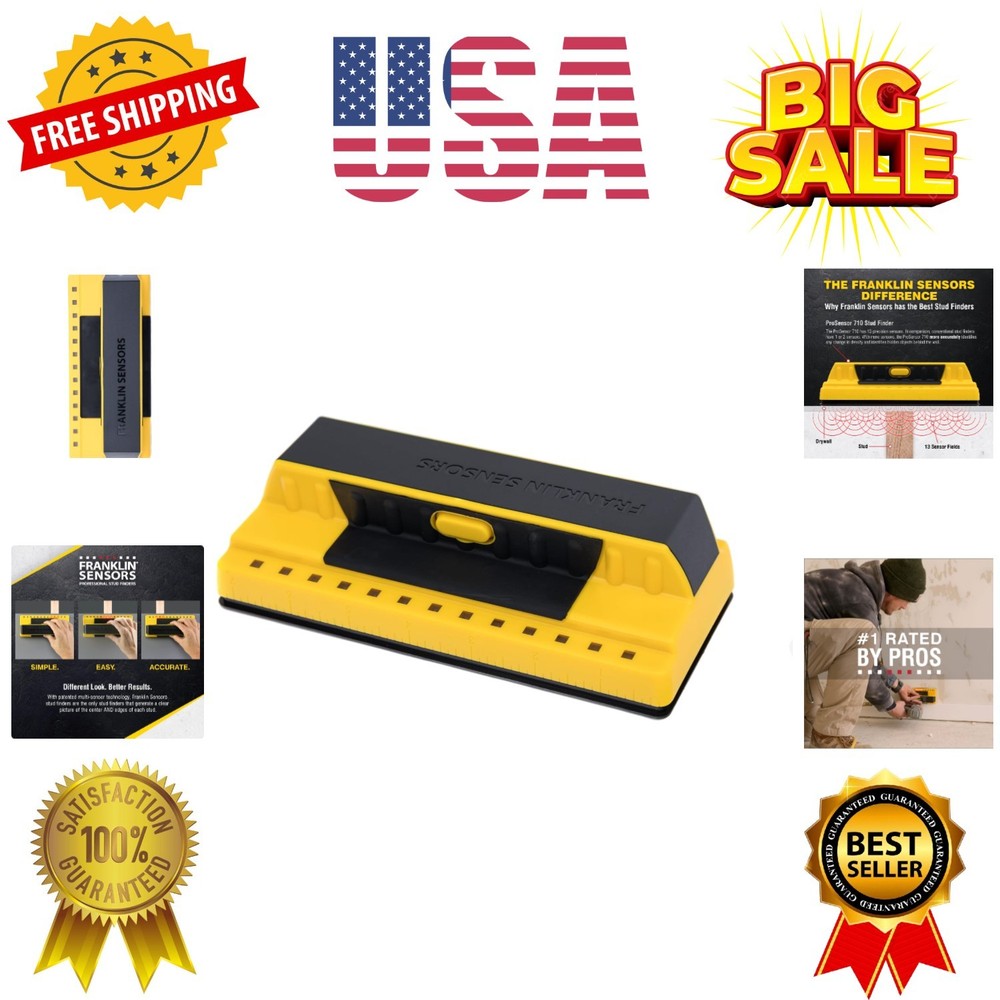 Professional 710 Stud Finder with 1.6" Deep Scan for Home Improvement Projects