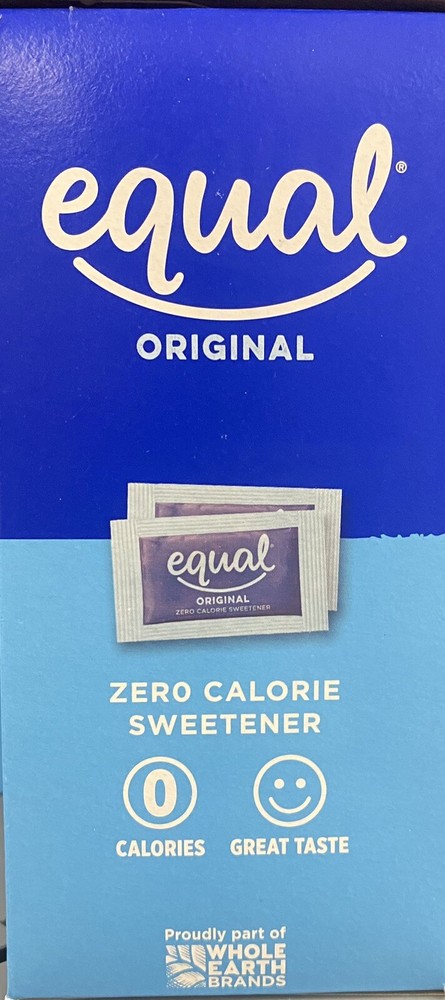 5x EQUAL ORIGINAL Zero Calorie Sweetener 250 Count Packets 8.8 oz Box - 5 PACK